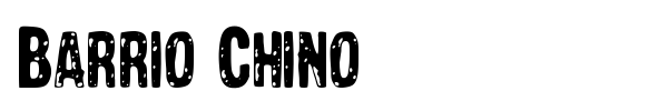 Barrio Chino font preview